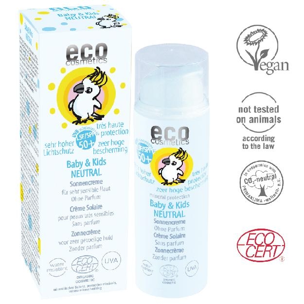 ECO Cosmetics Organik Sertifikalı Bebek ve Çocuklara Özel Güneş Koruyucu Losyon Kokusuz